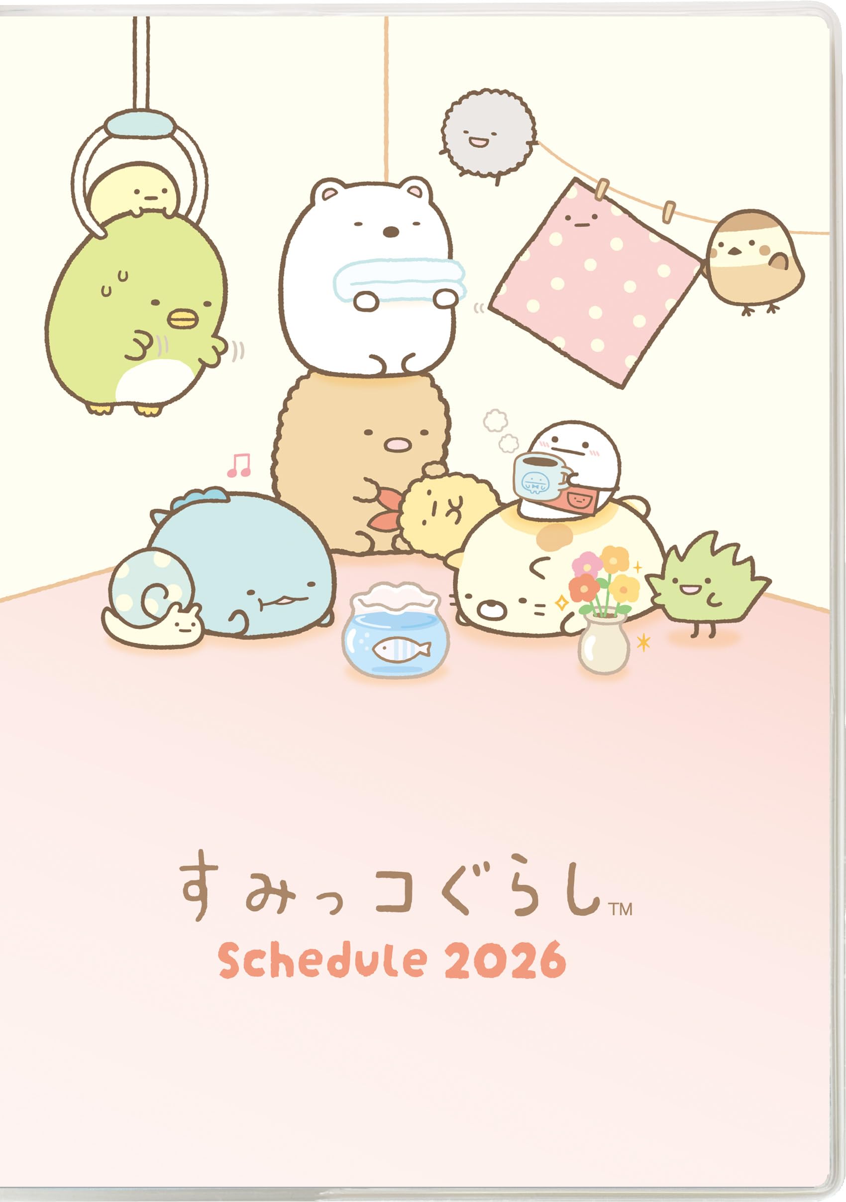San-X 2026 Monthly &amp; Weekly Planner with Pocket and Index Options