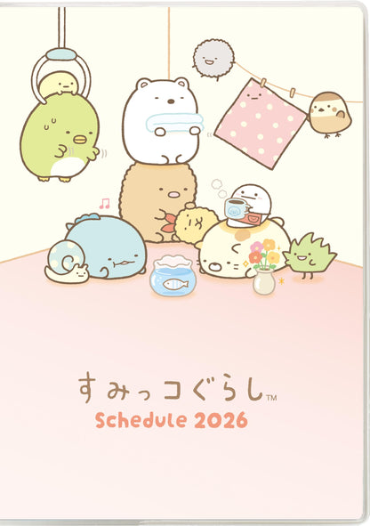 San-X 2026 Monthly &amp; Weekly Planner with Pocket and Index Options