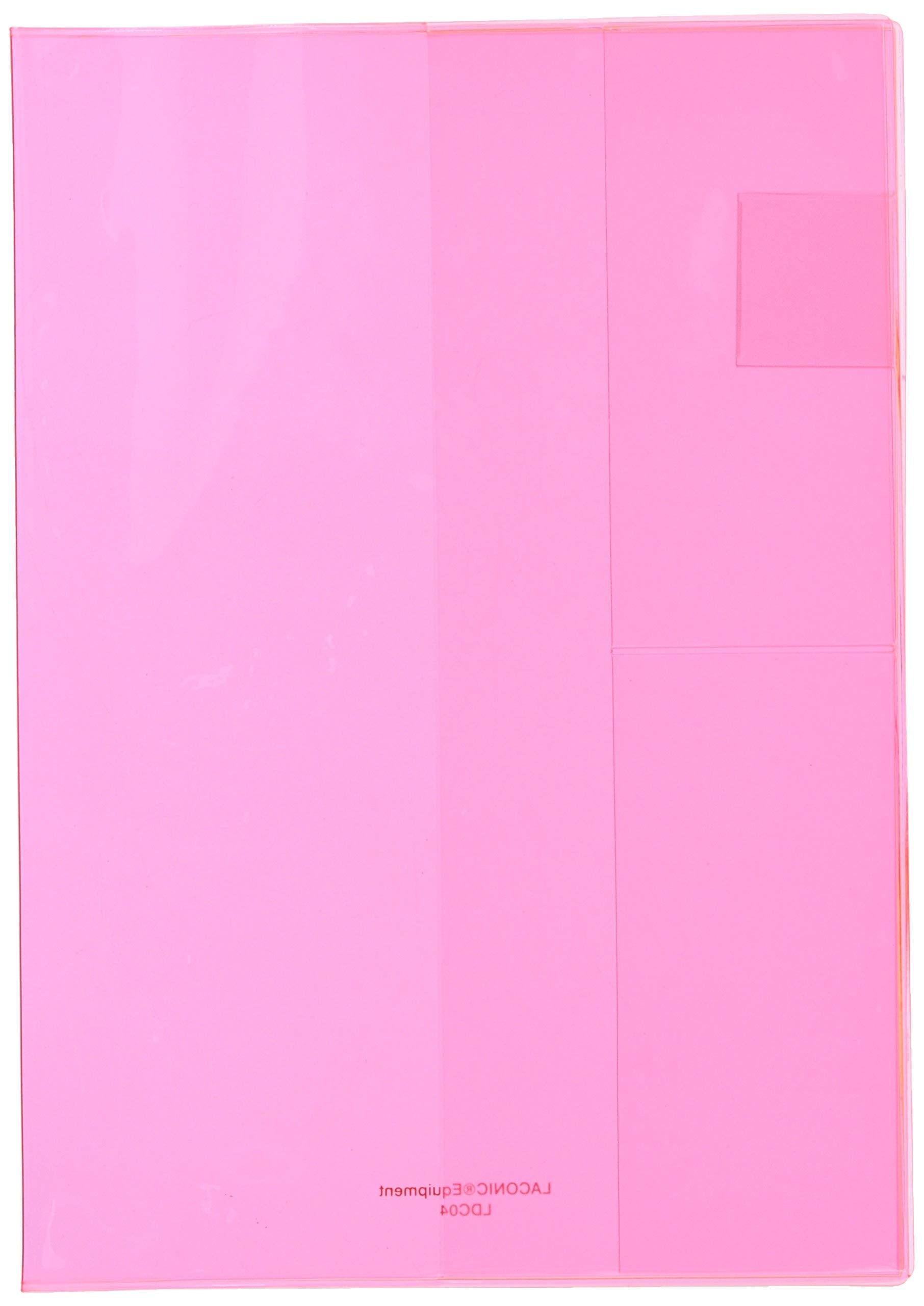 Laconic A5 Monthly Planner Cover in Pink, Clear &amp; Yellow Vinyl