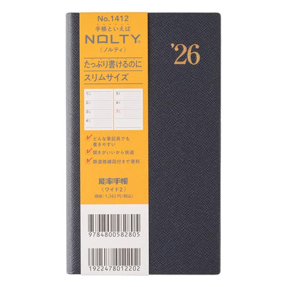 NOLTY Weekly Planner 2026 Wide Size &amp; Format Options