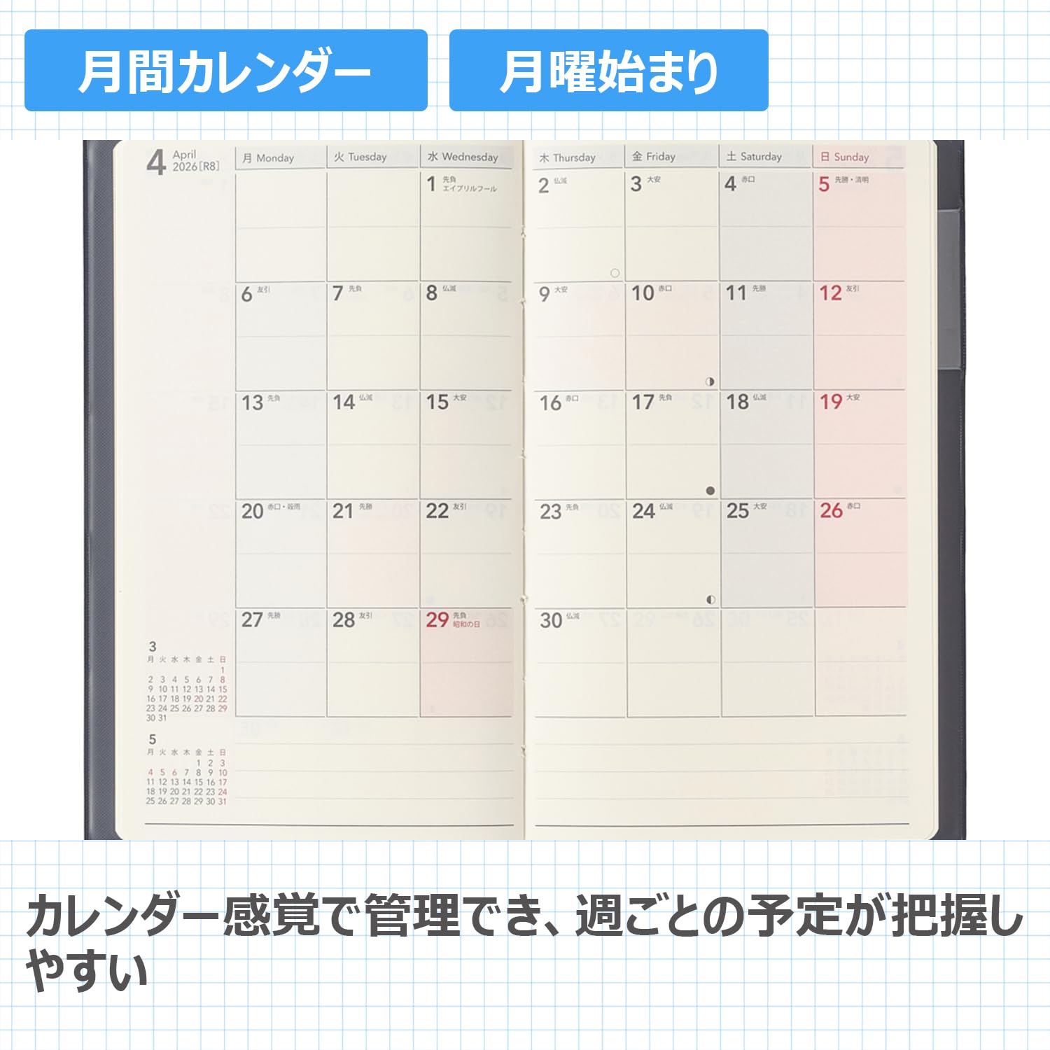 NOLTY Weekly Planner 2026 Wide Size &amp; Format Options