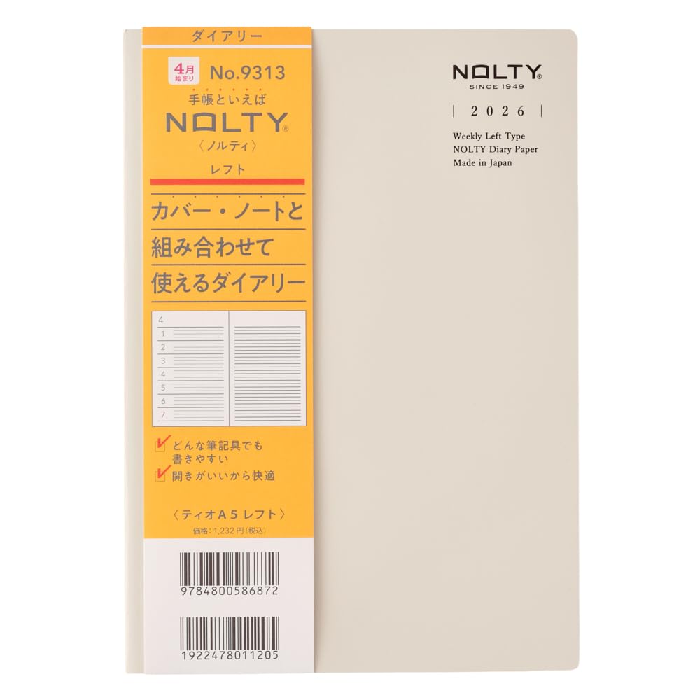 NOLTY A5 Left Planner for Effective Time Management &amp; Organization