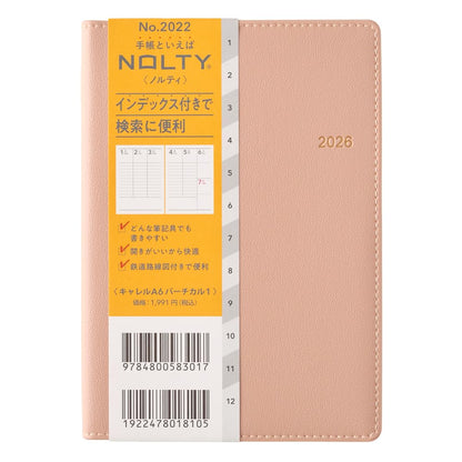 JMAM NOLTY 2026 A6 Vertical Planner for Efficient Organization