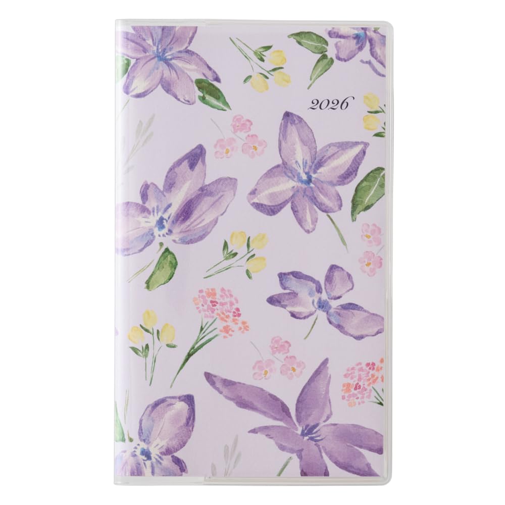 JMAM Nohara Monthly Planner 2026 Slim Design Sunday Start