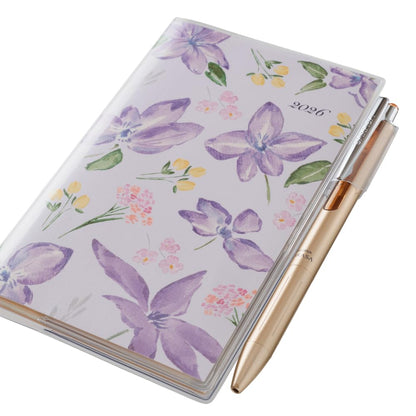 JMAM Nohara Monthly Planner 2026 Slim Design Sunday Start