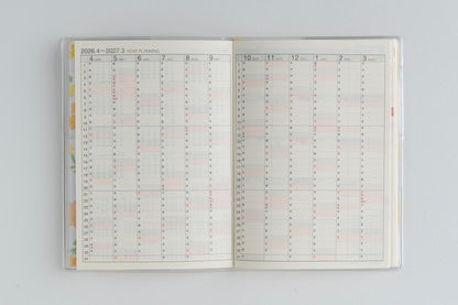 Takahashi Planner 2026 A6 Monthly Floral Design