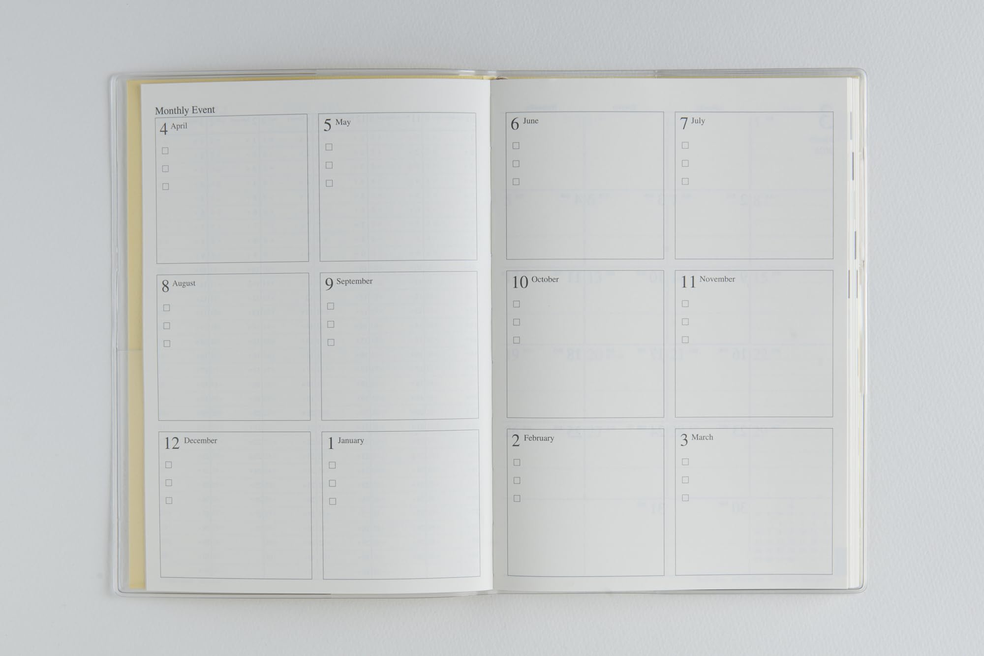 Takahashi Shoten 2026 Planner Weekly Block &amp; Vertical Layout