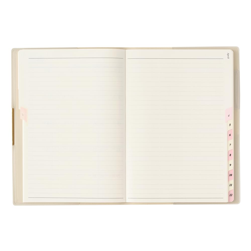 JMAM B6 Monthly Planner 2026 - Ivory, Red &amp; Lavender Pink Options