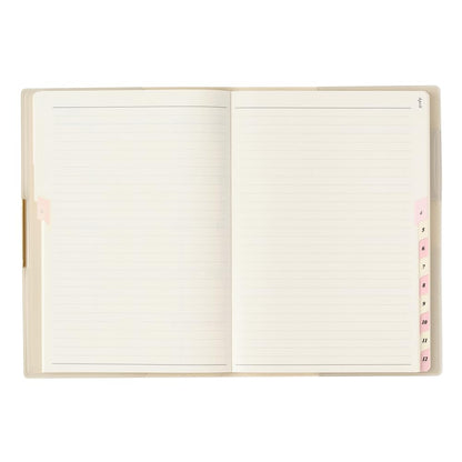 JMAM B6 Monthly Planner 2026 - Ivory, Red &amp; Lavender Pink Options