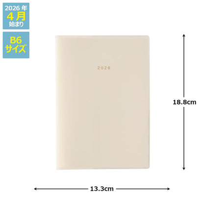 NOLTY 2026 B6 Monthly Planner with Sunday and Monday Start Options