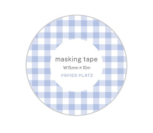 Papier Platz Gingham Check Masking Tape 15mm x 10m