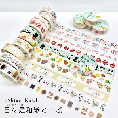 Shinzi Katoh Japanese Washi Masking Tape Set with Cute Designs