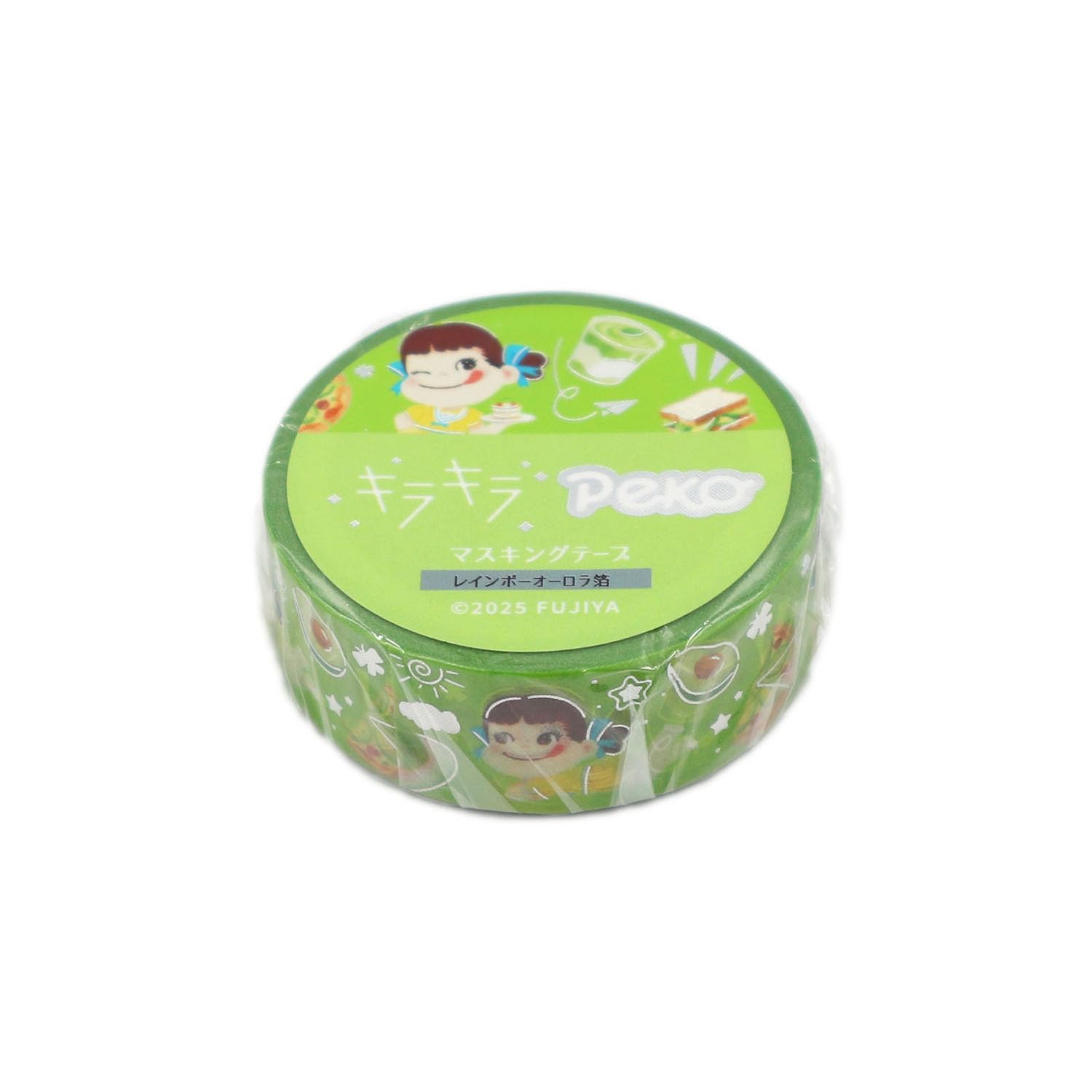 World Craft Masking Tape Peko-chan Glitter &amp; Sweet Cake 15mm