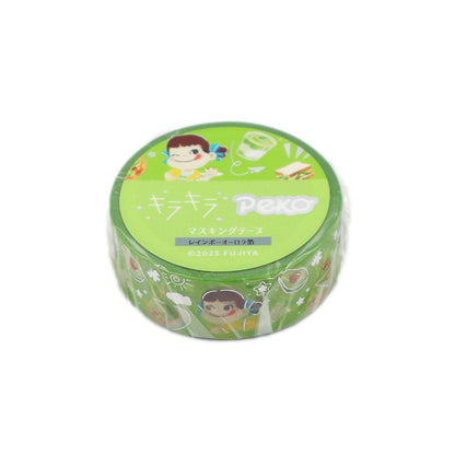 World Craft Masking Tape Peko-chan Glitter &amp; Sweet Cake 15mm