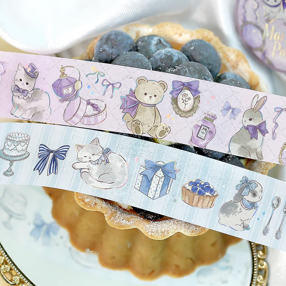 BGM Decorative Foil Masking Tape &amp; Silver Gray Masking Tape