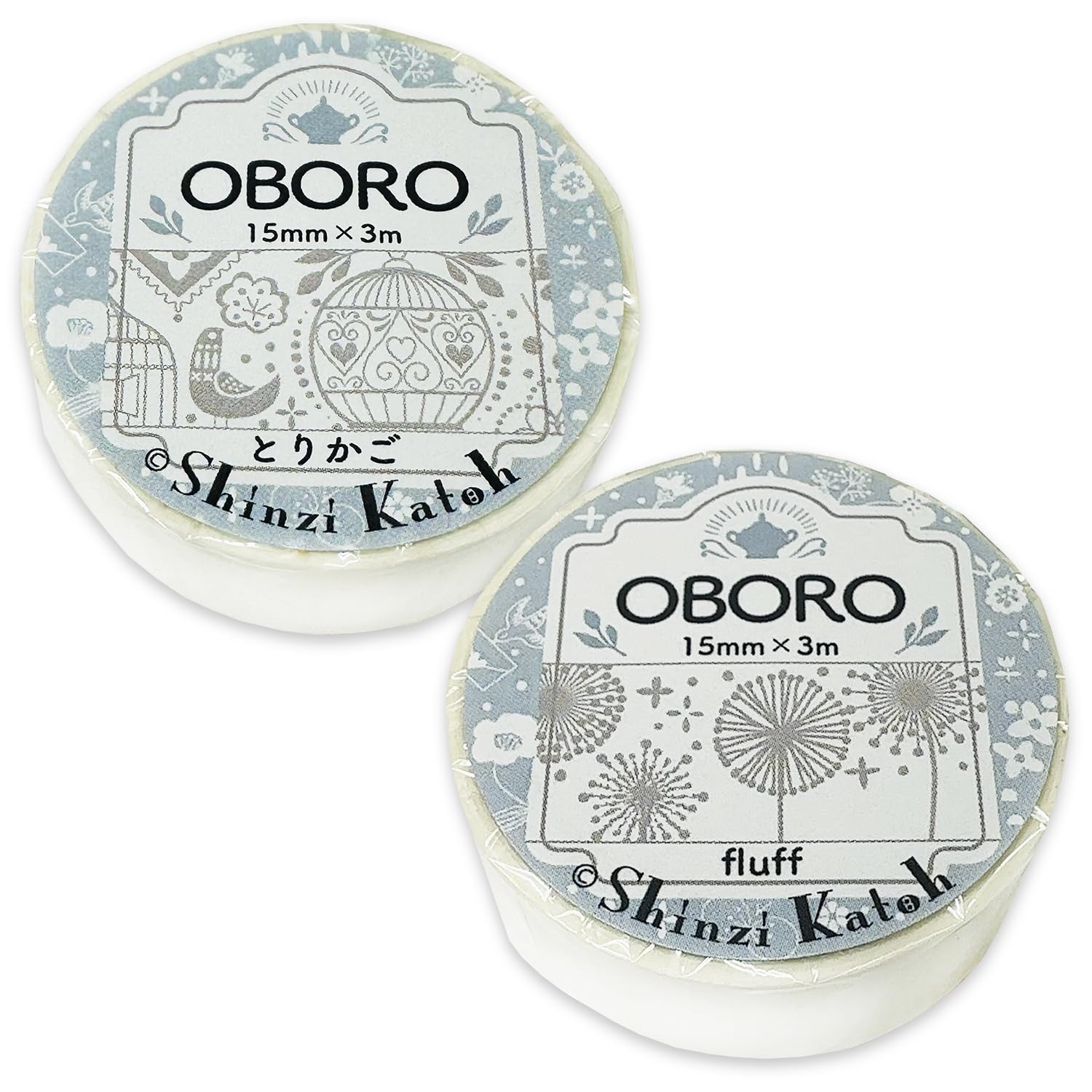 Shinzi Katoh Masking Tape Set with Unique Designs 3m Roll