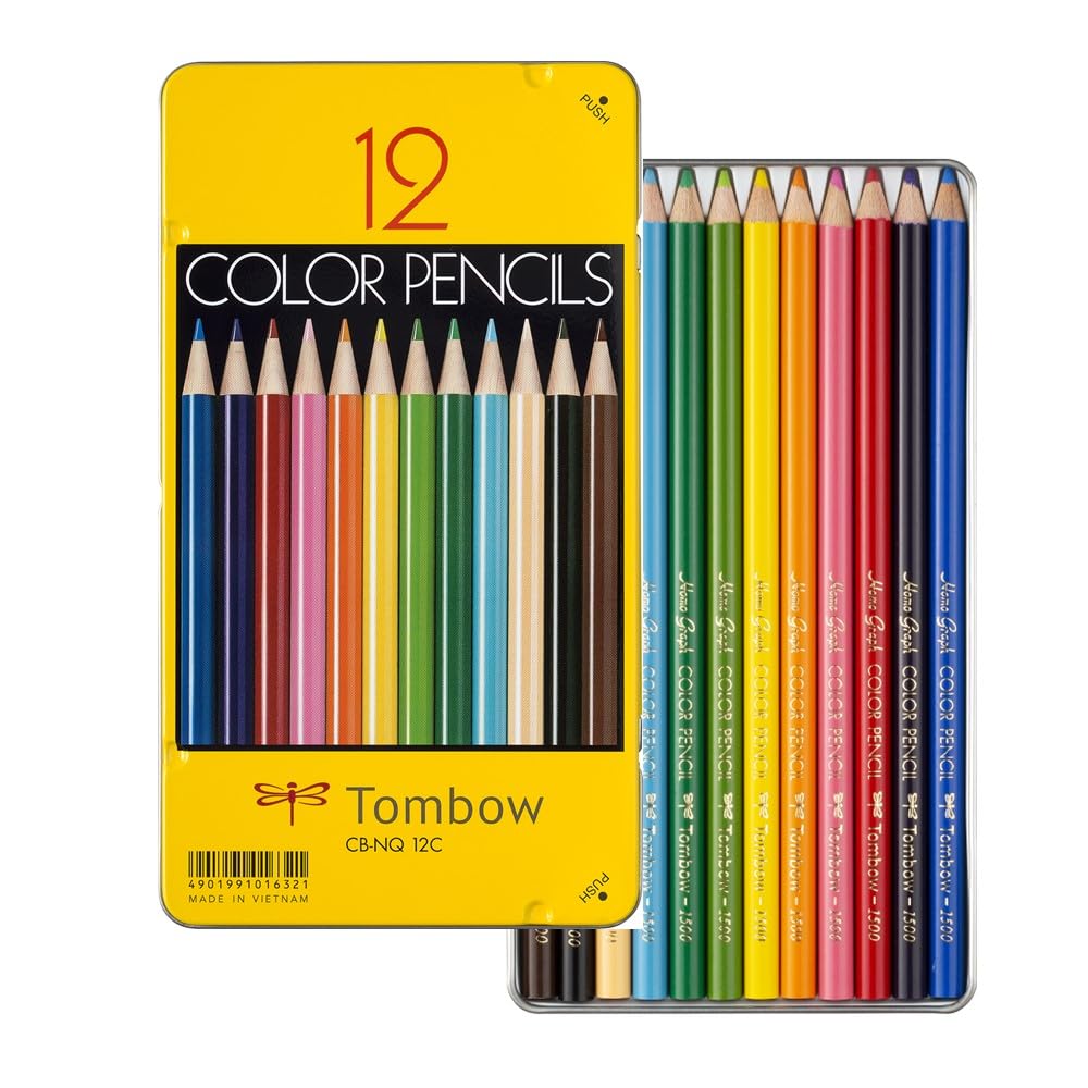 Tombow Colored Pencils Set of 12 & 24 with Vibrant Color Quality