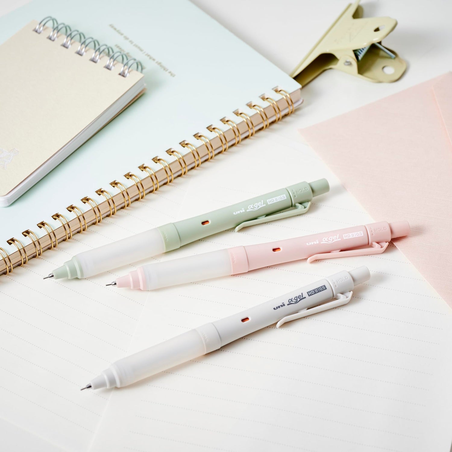 Mitsubishi Pencil Alpha Gel Switch Mechanical Pencil 0.3mm &amp; 0.5mm