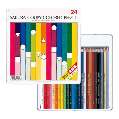 CRAY-PAS Color Pencils Set 12, 18, &amp; 24 Colors for Creative Art Projects