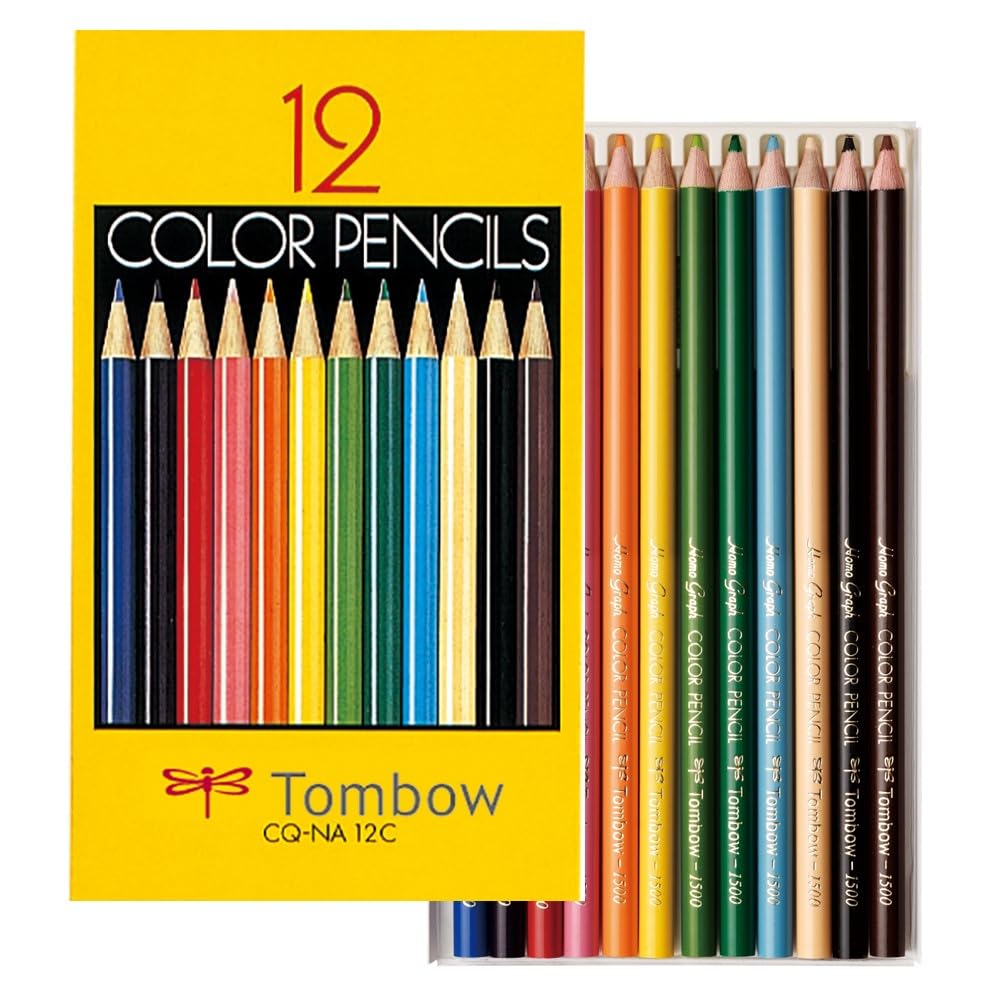 Tombow Colored Pencils Set of 12 &amp; 24 Colors in Paper Box