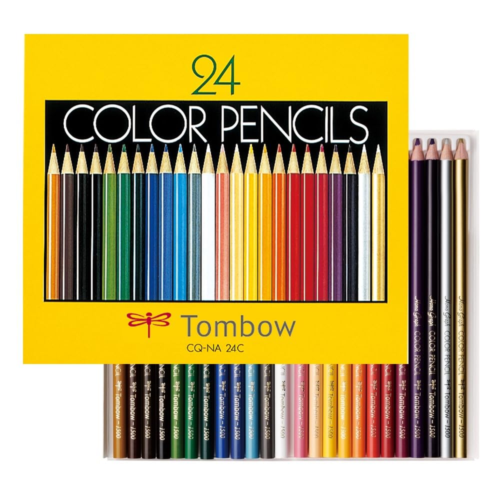Tombow Colored Pencils Set of 12 &amp; 24 Colors in Paper Box