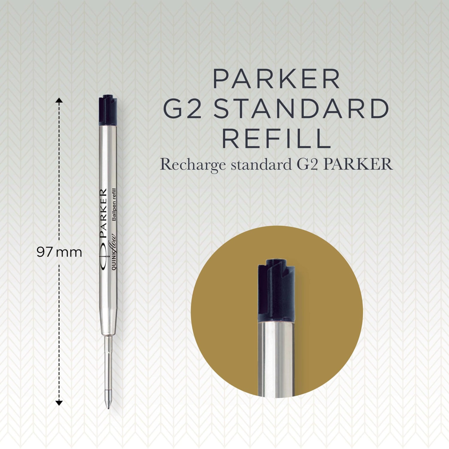 PARKER Ballpoint Pen Refill Black &amp; Blue Variants 0.55mm to 1.2mm