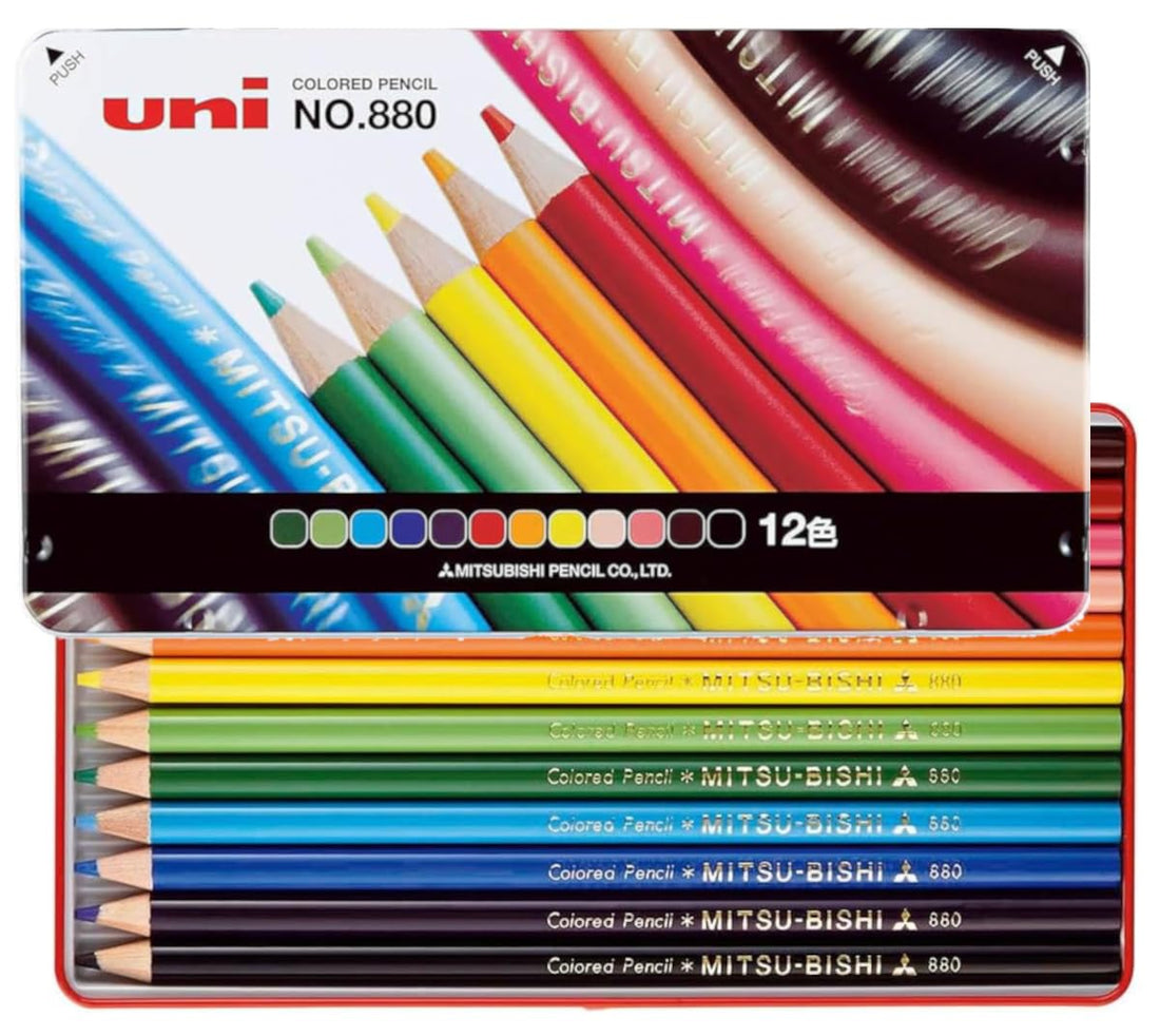 Mitsubishi Pencil Colored Pencils 12 & 36 Colors for Students