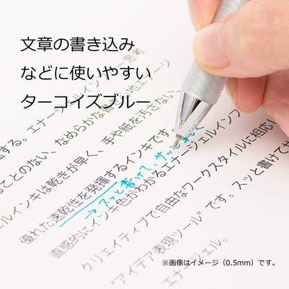 Pentel EnerGel Infree &amp; Liquid Gel Ink Pen 0.5mm Clear Barrel