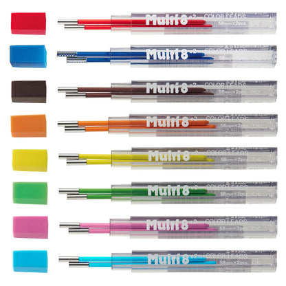 Pentel Art Multi 8 Colored Pencil &amp; Replacement Leads Set