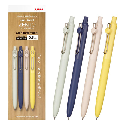 Mitsubishi Pencil Uniball ZENTO Ballpoint Pen Set with Various Tip Sizes