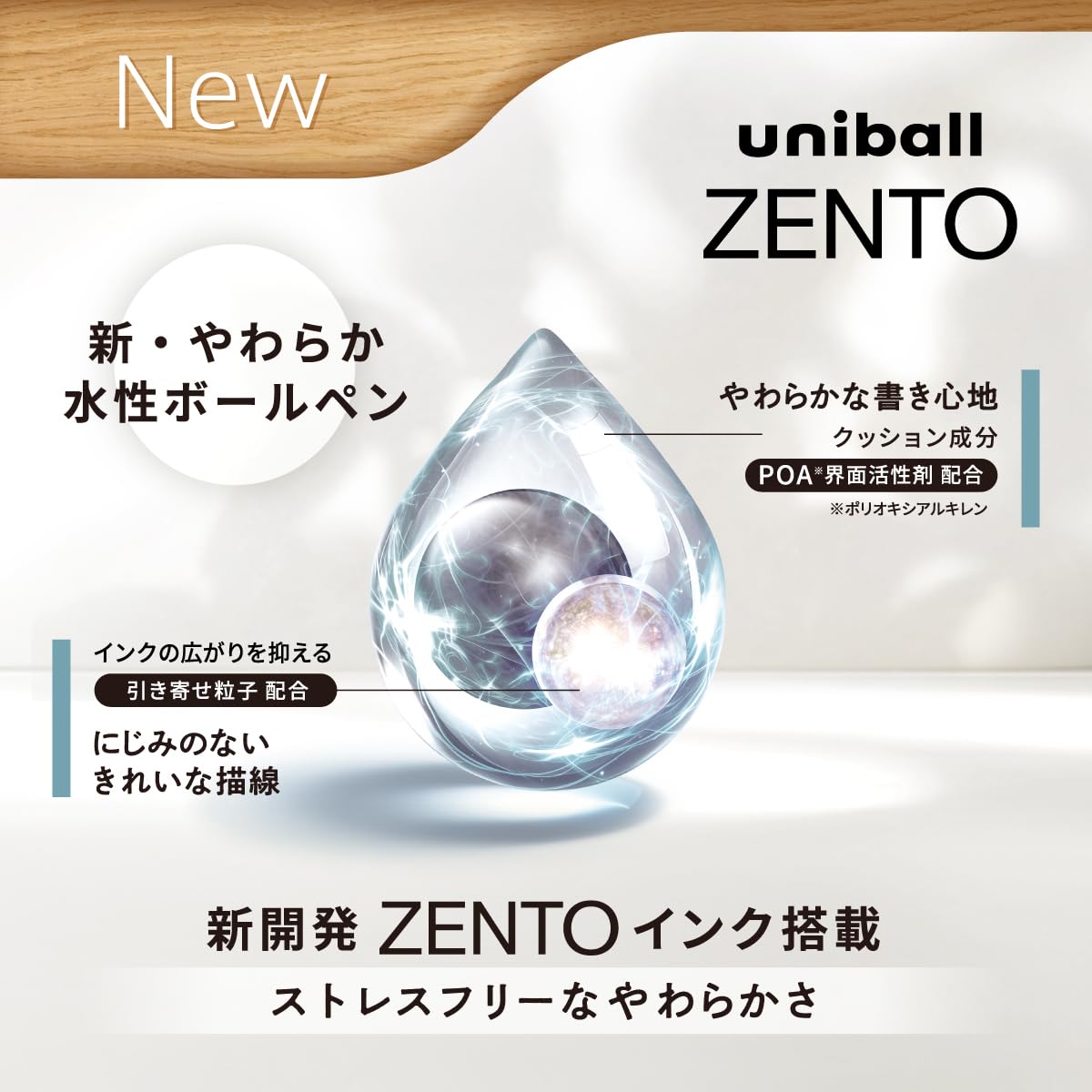 Mitsubishi Pencil Uniball ZENTO Ballpoint Pen Set with Various Tip Sizes