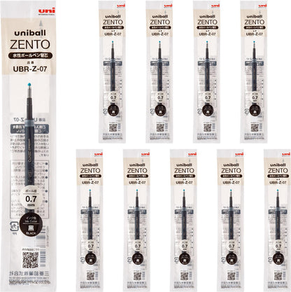 Mitsubishi Pencil Uniball ZENTO 0.7mm Ballpoint Pen Refills 10-Pack