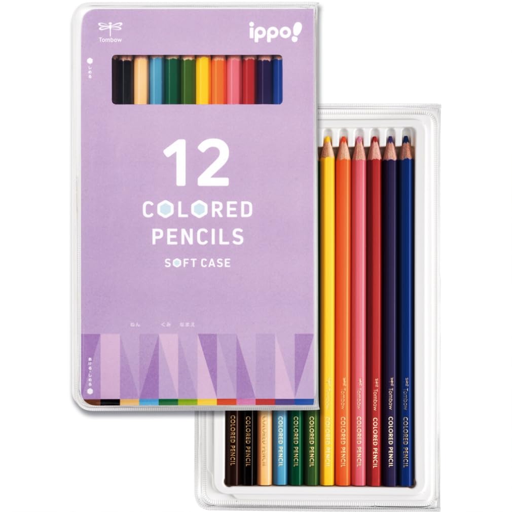 Tombow Colored Pencils Set of 12 in Slim Soft Case