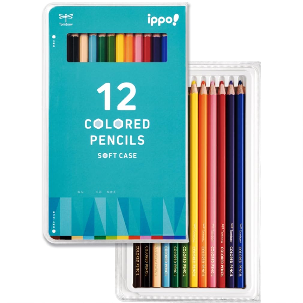 Tombow Colored Pencils Set of 12 in Slim Soft Case