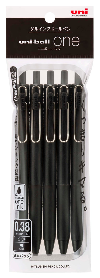 Mitsubishi Pencil Uni-ball One Gel Pen &amp; Ballpoint Pen 0.38mm &amp; 0.5mm