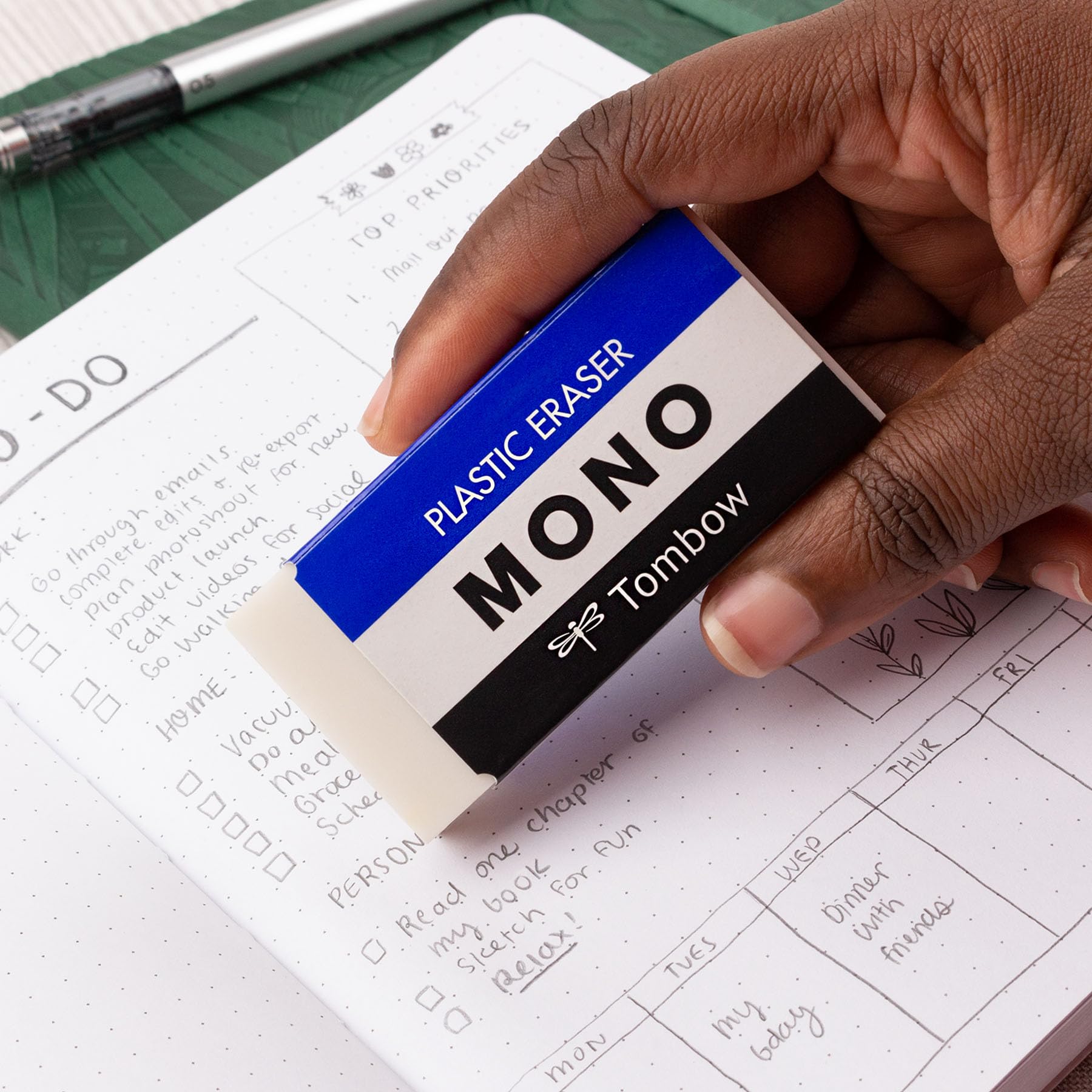 Tombow Mono PE Eraser for Clean Erasing &amp; Precise Correction