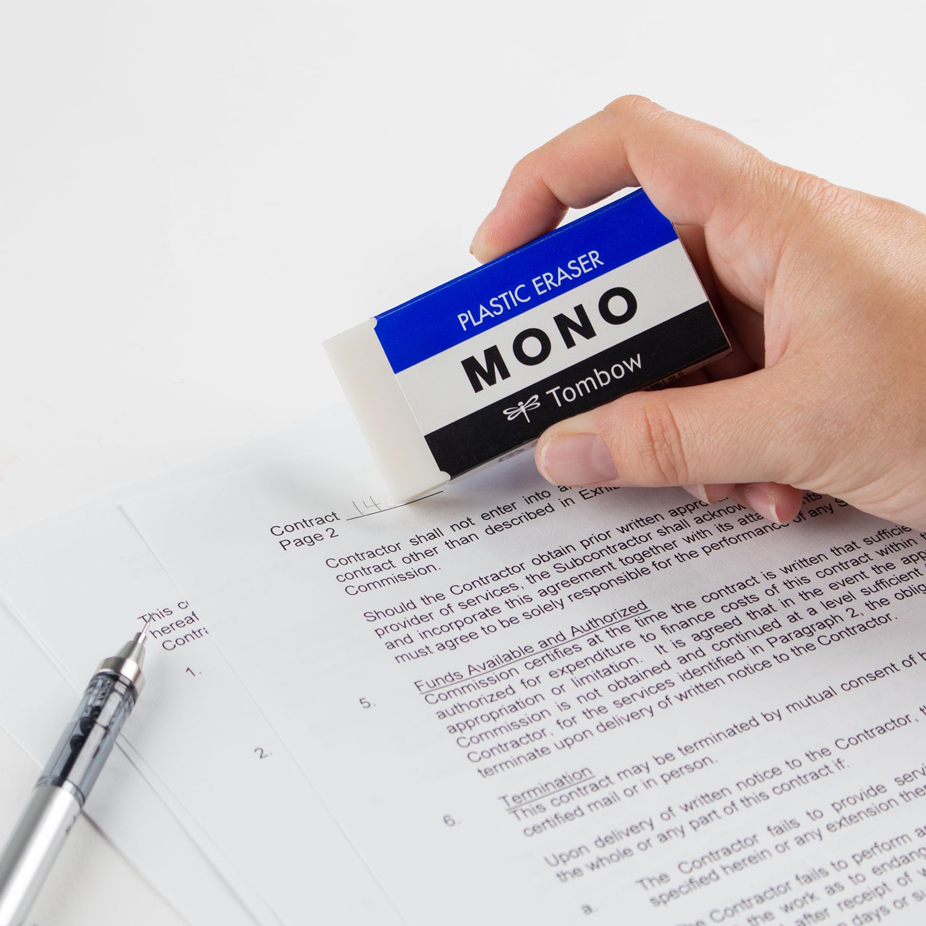 Tombow Mono PE Eraser for Clean Erasing &amp; Precise Correction
