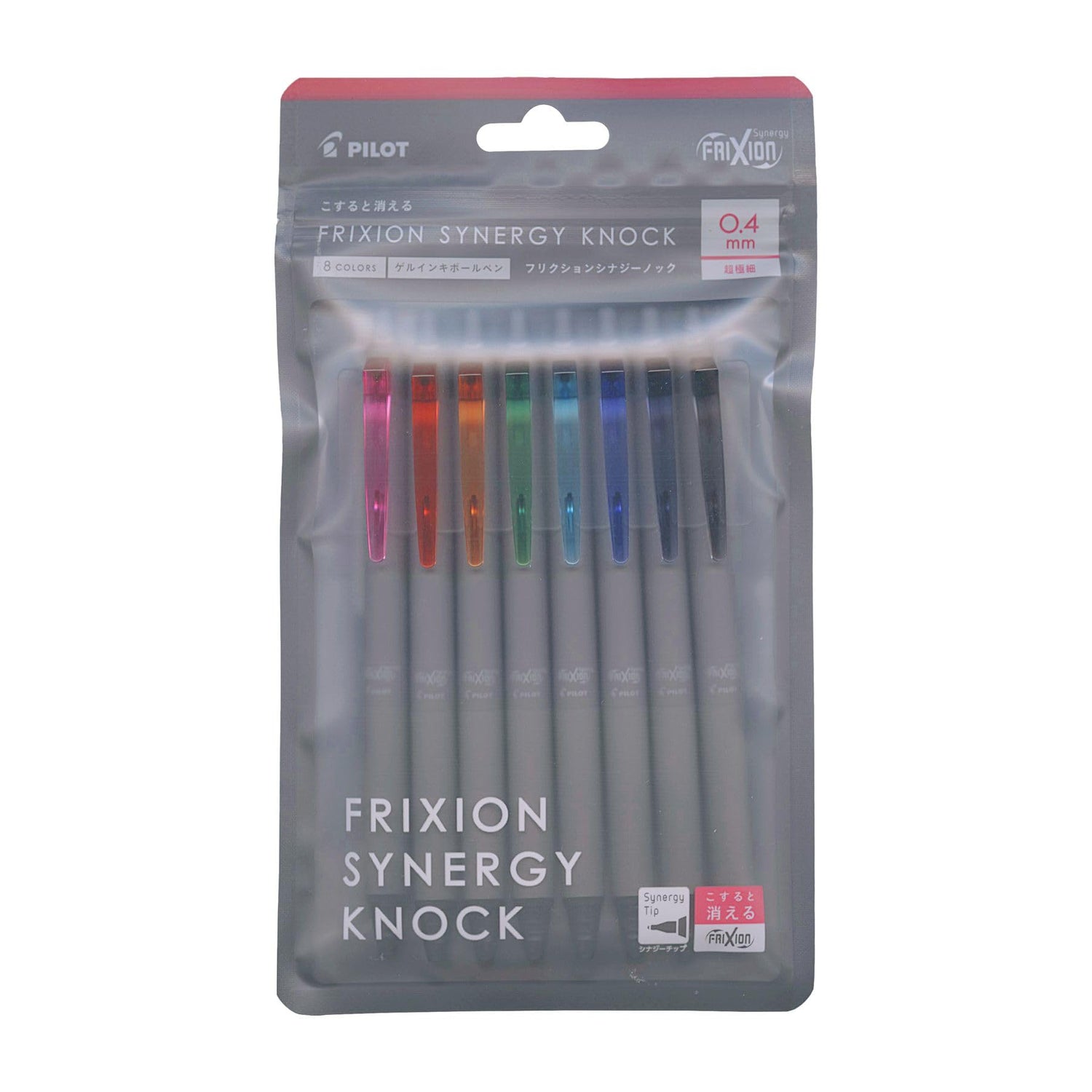 PILOT Friction Synergy Knock Ballpoint Pen Set 0.3mm 0.4mm 0.5mm