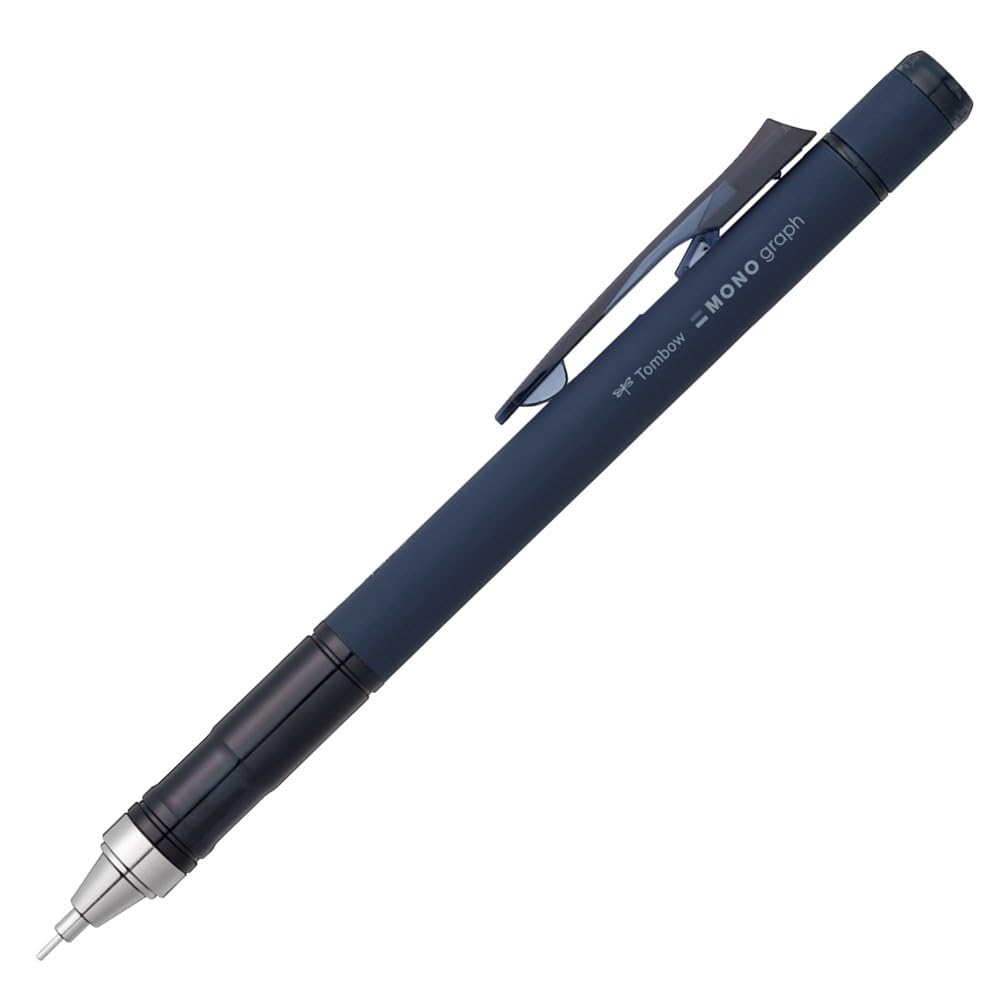 Tombow MONO Graph Mechanical Pencil 0.5mm in Matte Navy &amp; Gray