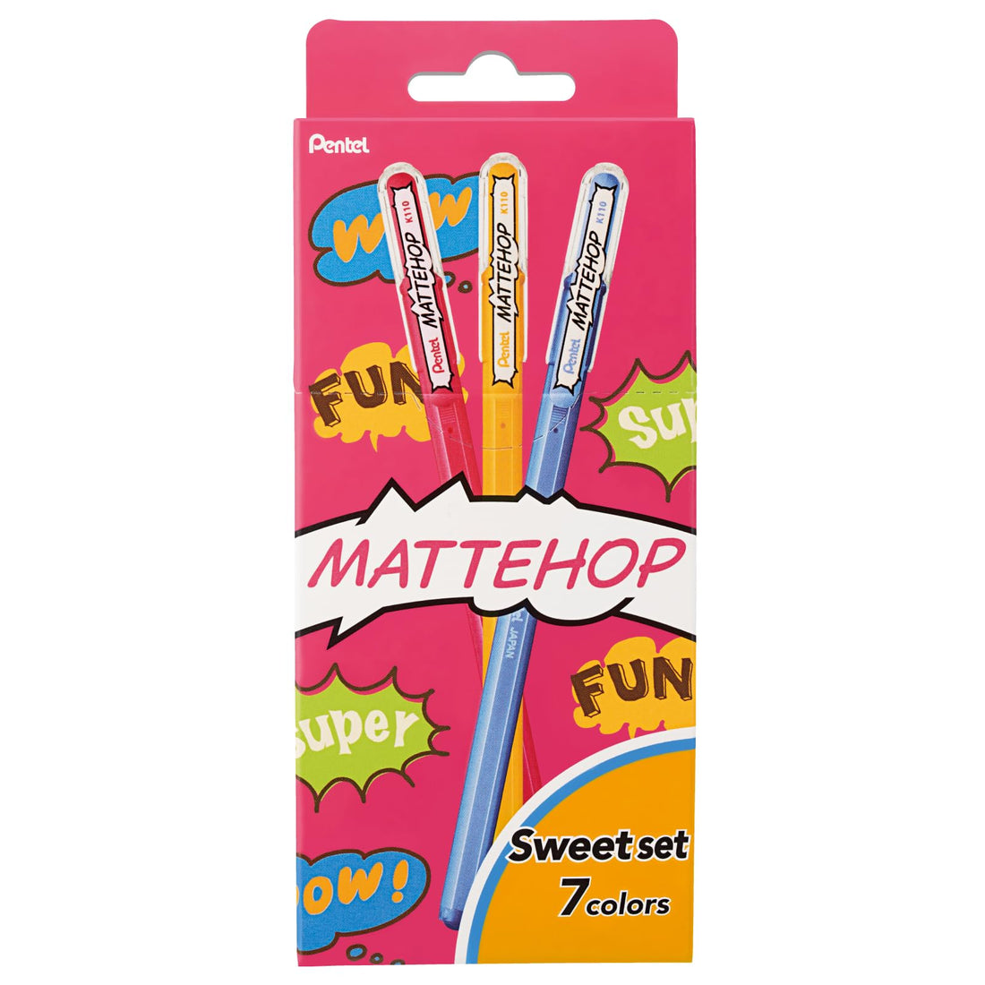 Pentel Color Ballpoint Pen Matte Hop Set with Multiple Color Options