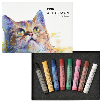 Pentel Crayon Art Crayon Set with Various Color Options