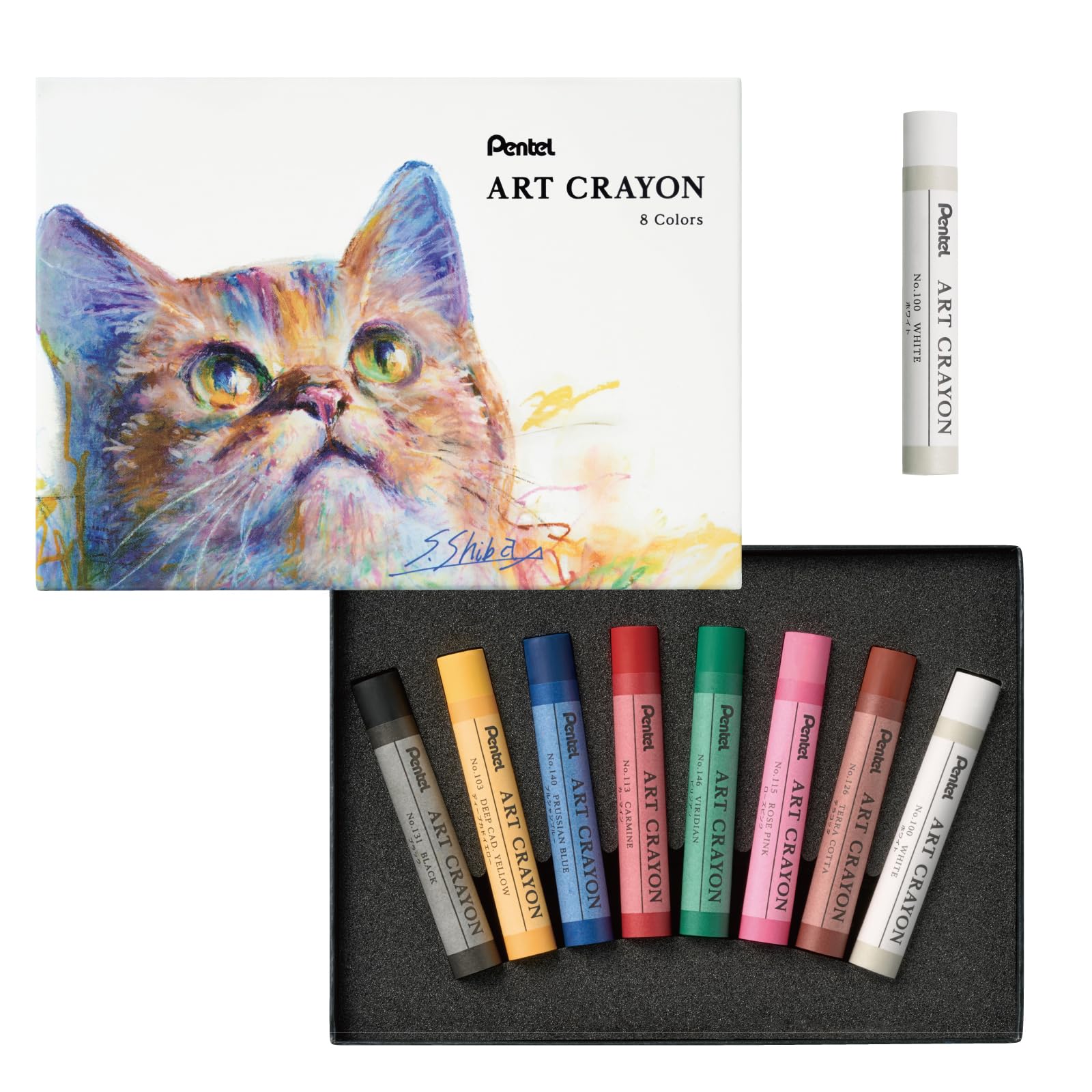 Pentel Crayon Art Crayon Set with Various Color Options
