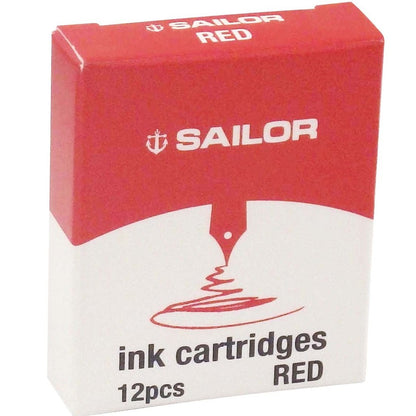 Sailor Fountain Pen Ink Cartridges Black Blue Red