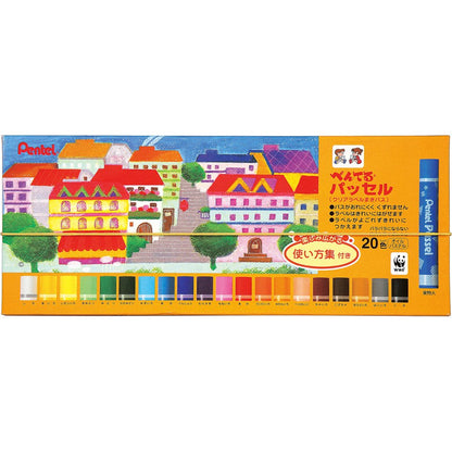Pentel Crayon Pas Pasel Set with 16 &amp; 20 Color Options