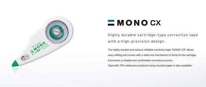 Tombow Correction Tape Cartridge for MONO CX 4.2mm, 5mm &amp; 6mm Refills