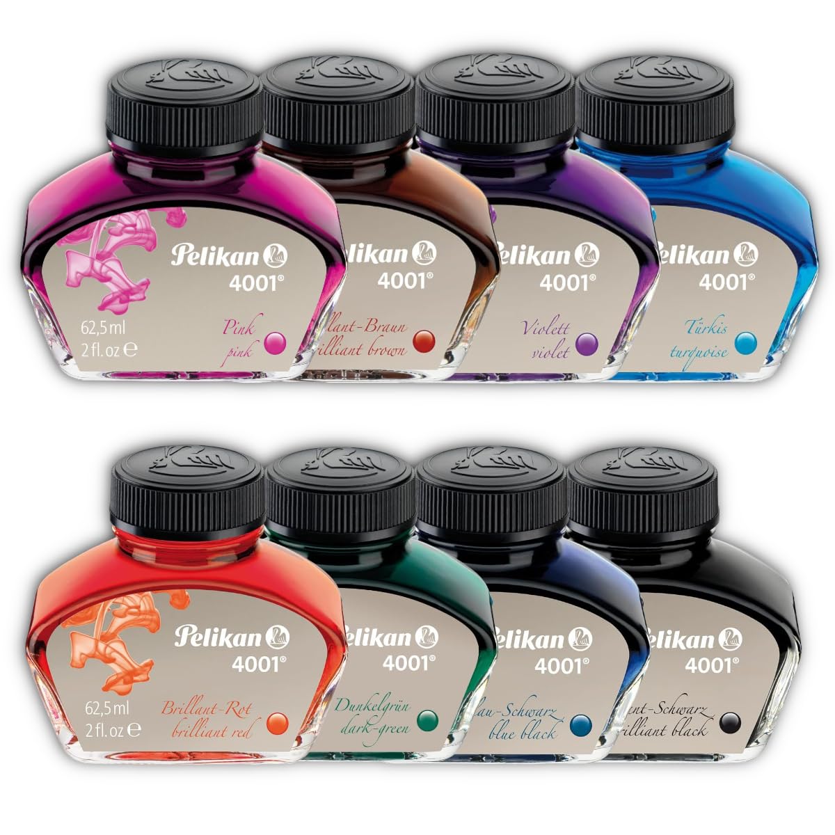 Pelikan Ink Bottle 4001 &amp; M205 Duo Highlighter Ink for Smooth Writing