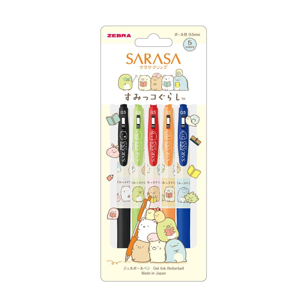 ZEBRA Sarasa Clip Gel Pen &amp; Gel Ink Ballpoint Pen Set 0.5mm Sumikko Gurashi Limited Edition