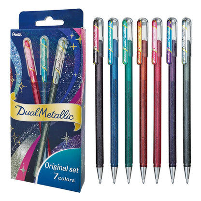 Pentel Dual Metallic Ballpoint Pen Set 7 &amp; 14 Colors