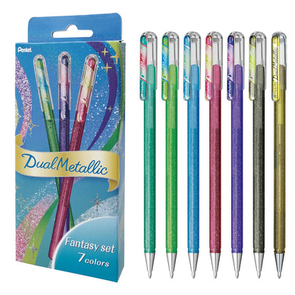 Pentel Dual Metallic Ballpoint Pen Set 7 &amp; 14 Colors