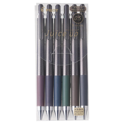 PILOT Juice Up Gel Ballpoint Pen 0.4mm &amp; 0.5mm Set of 6